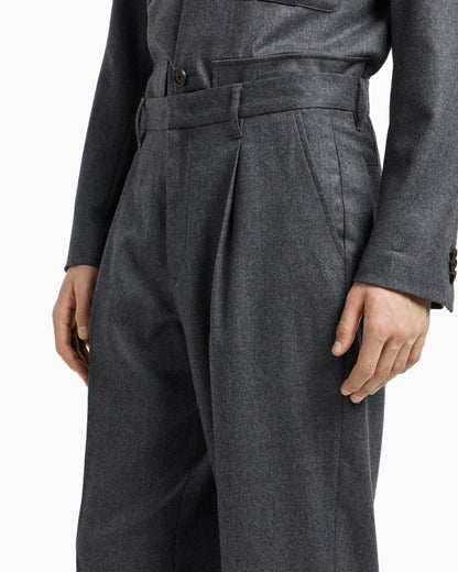 Emporio Armani Virgin-wool stretch-twill trousers