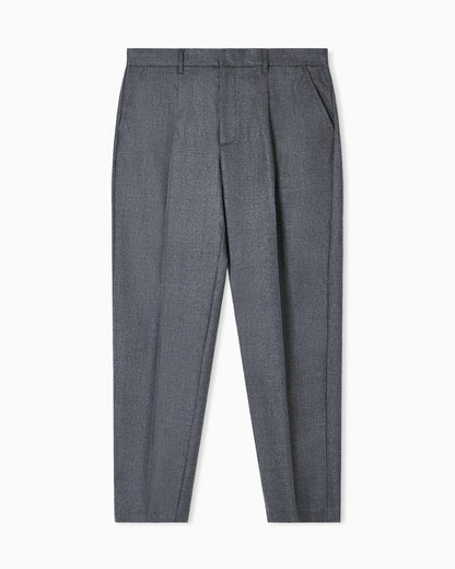 Emporio Armani Virgin-wool stretch-twill trousers