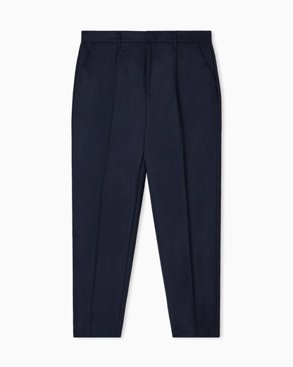 Emporio Armani Virgin-wool stretch-twill trousers