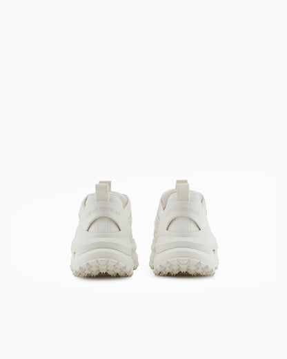 Emporio Armani Chunky Leather Sneakers White