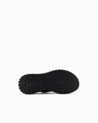 Emporio Armani Chunky Leather Sneakers Black