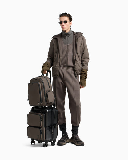 Emporio Armani Travel Essentials water-repellent nylon hooded jacket