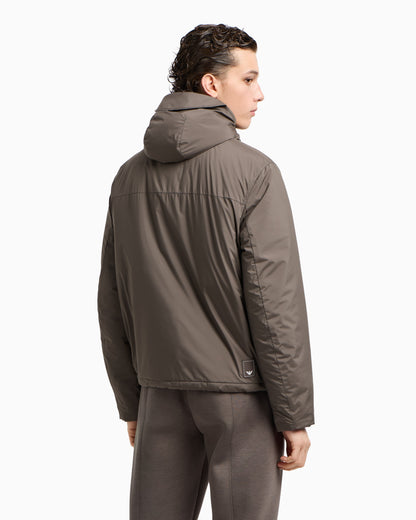 Emporio Armani Travel Essentials water-repellent nylon hooded jacket