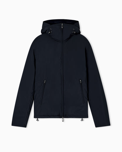 Emporio Armani Travel Essentials water-repellent nylon hooded jacket