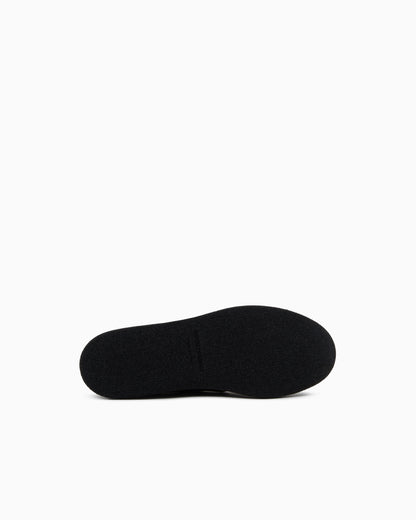 Emporio Armani New York Capsule Collection Monkstraps In Dappled Crust Leather Brown