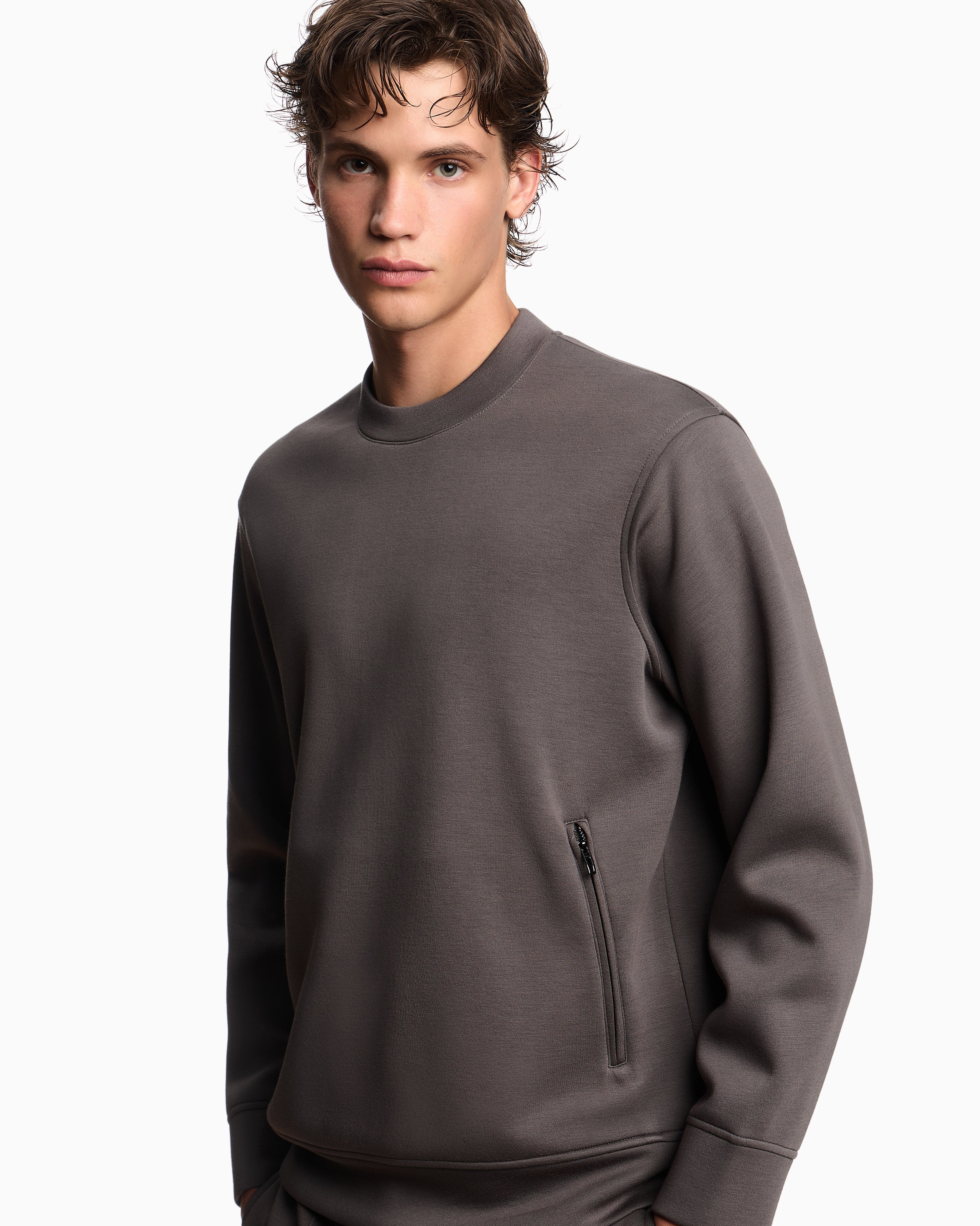 Emporio Armani Travel Essentials sweatshirt in double jersey