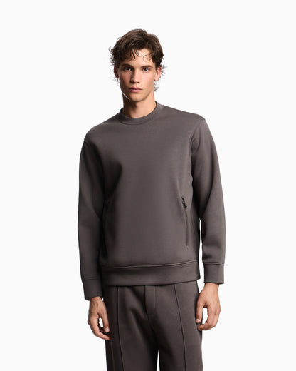 Emporio Armani Travel Essentials sweatshirt in double jersey