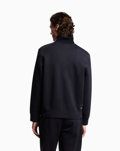 Emporio Armani Travel Essentials full-zip sweatshirt in double jersey