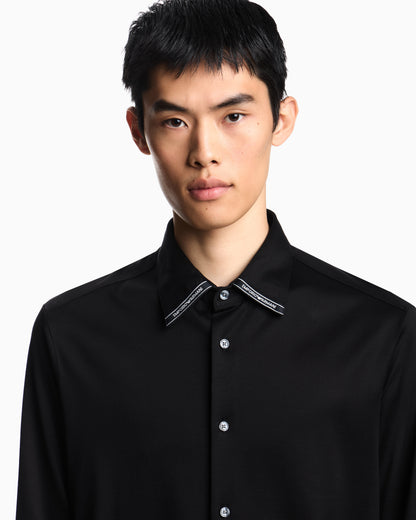 Emporio Armani ASV Lyocell-blend jersey shirt