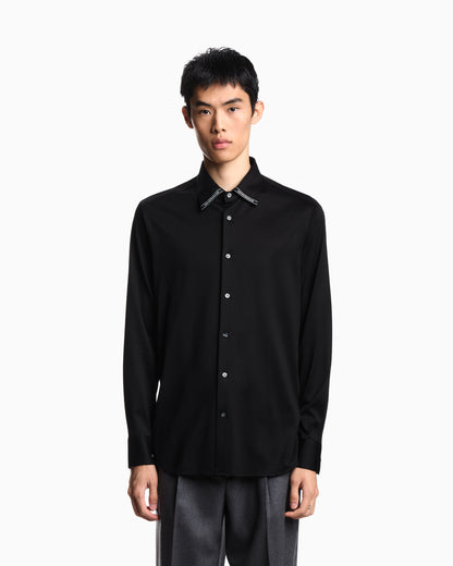 Emporio Armani ASV Lyocell-blend jersey shirt