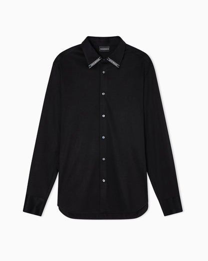 Emporio Armani ASV Lyocell-blend jersey shirt