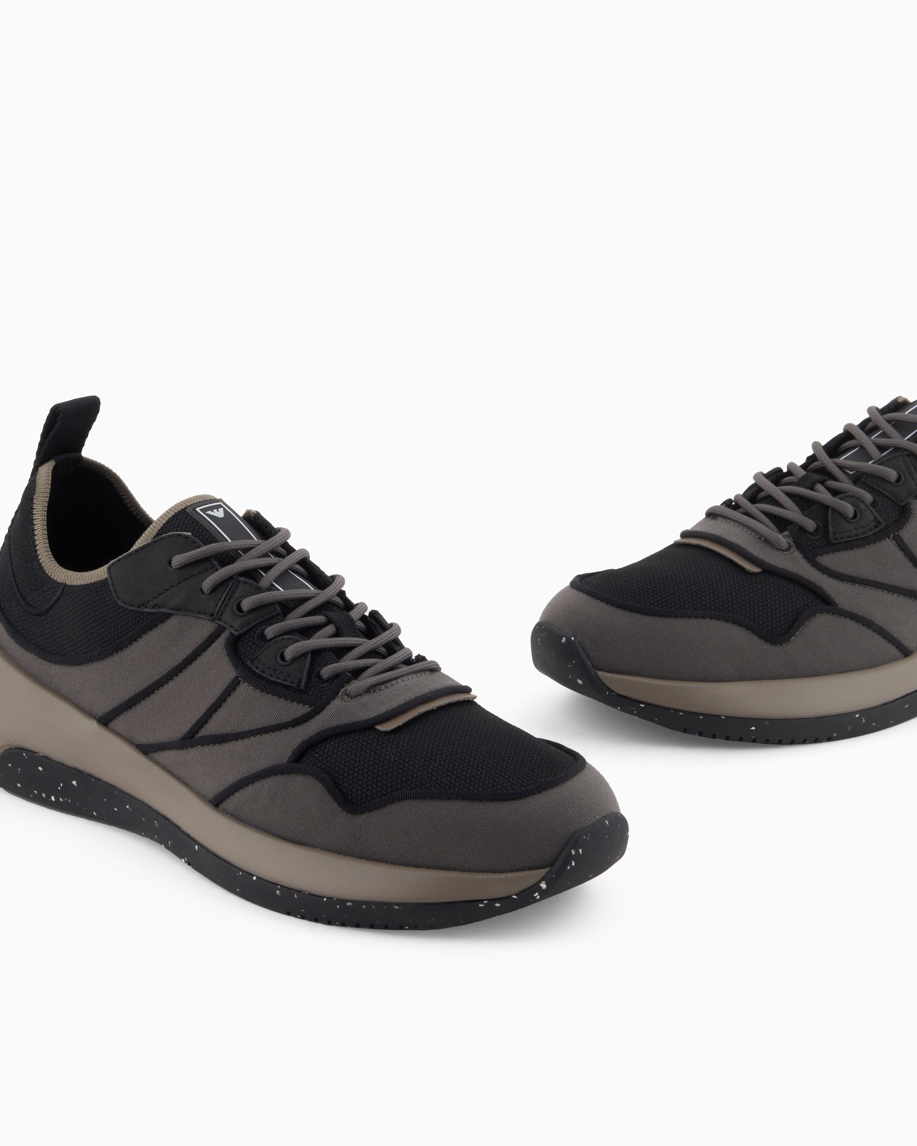 Emporio Armani Travel Essentials Knit Sneakers Grey