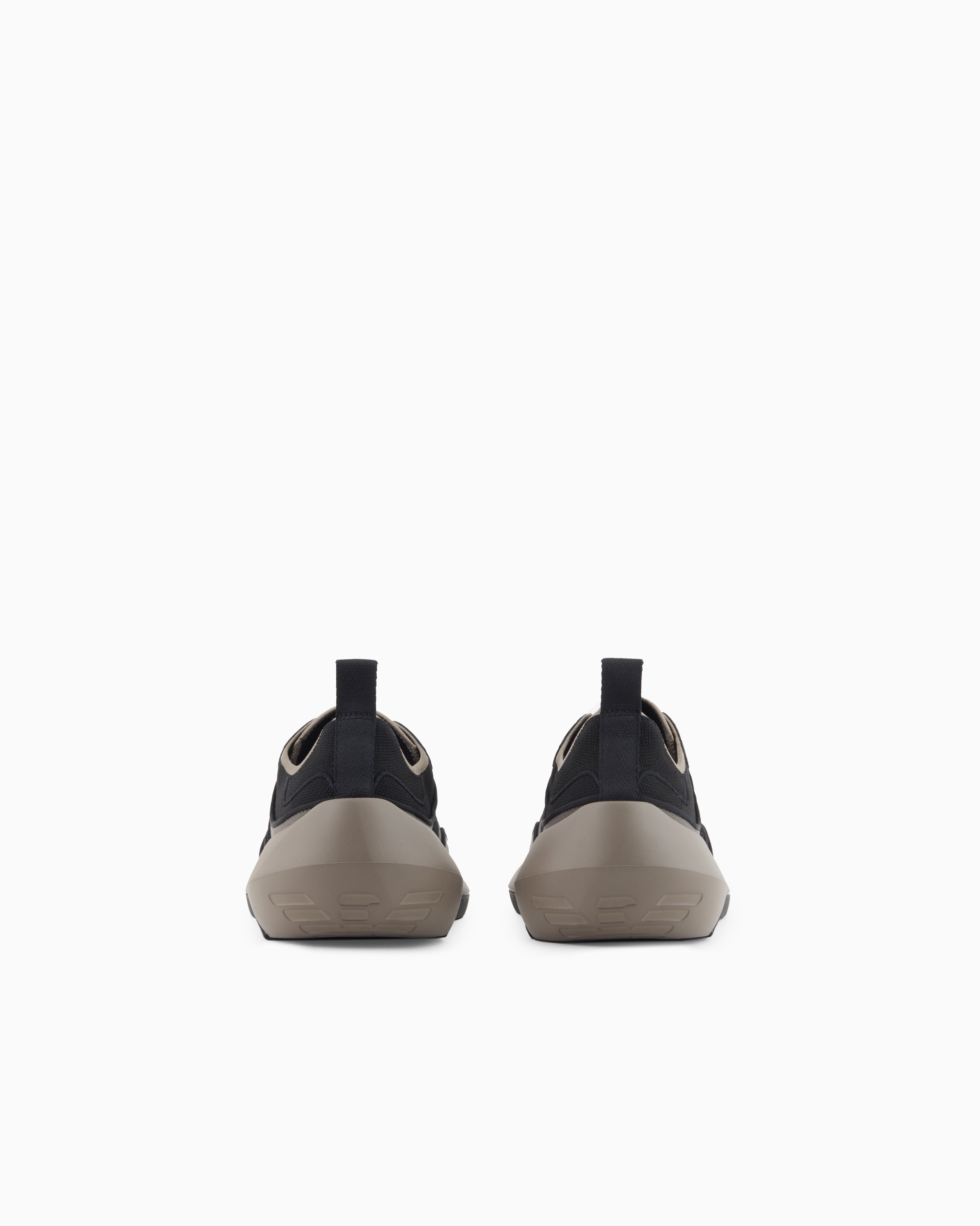 Emporio Armani Travel Essentials Knit Sneakers Grey