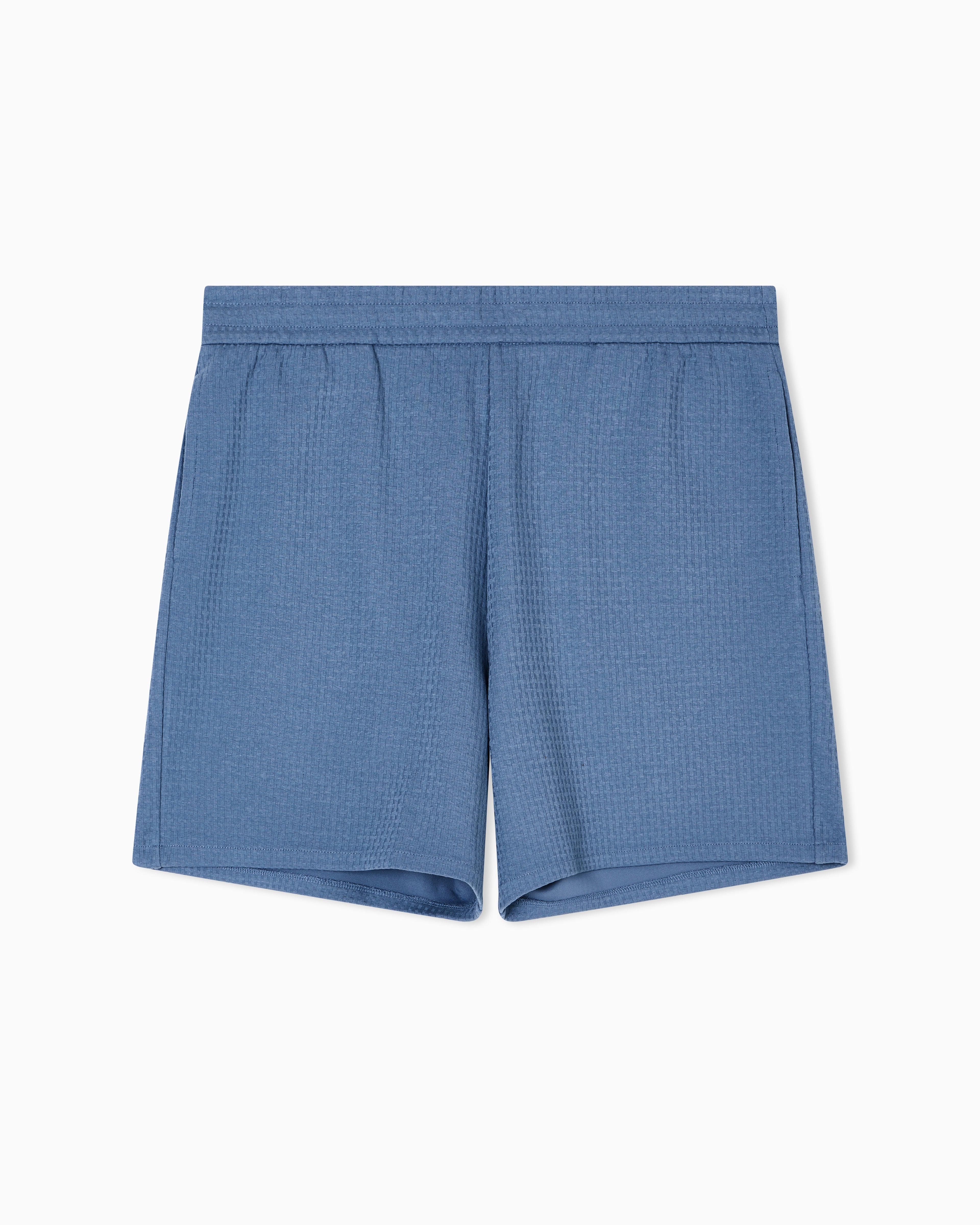 Emporio Armani ASV Lyocell-blend jacquard jersey Bermuda shorts