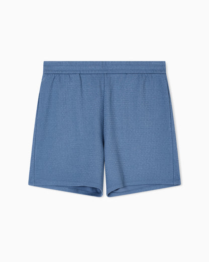 Emporio Armani ASV Lyocell-blend jacquard jersey Bermuda shorts