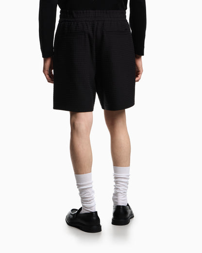 Emporio Armani ASV Lyocell-blend jacquard jersey Bermuda shorts