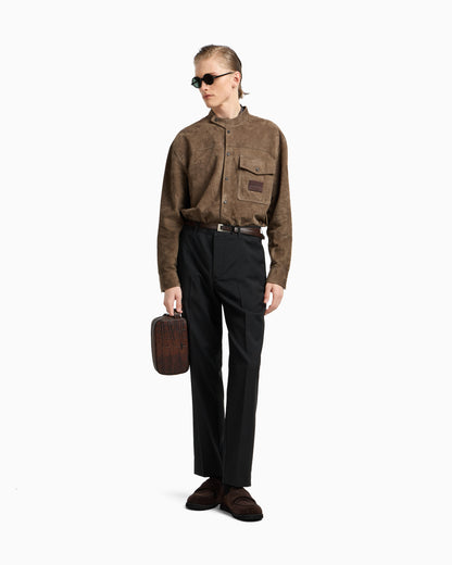 Emporio Armani Wool poplin chinos