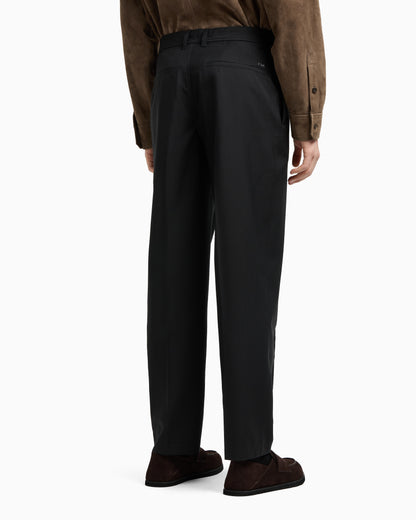Emporio Armani Wool poplin chinos