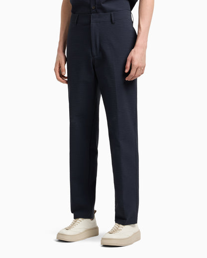 Emporio Armani Nylon seersucker chinos