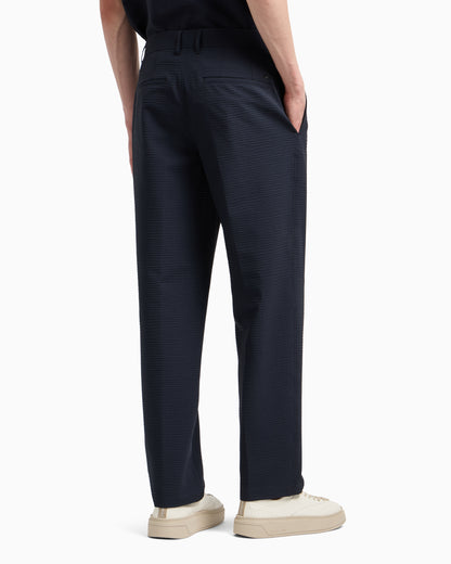 Emporio Armani Nylon seersucker chinos