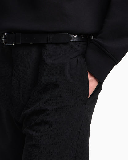 Emporio Armani Nylon seersucker chinos