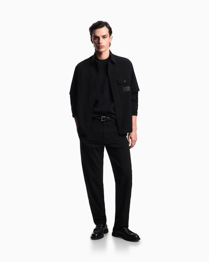 Emporio Armani Nylon seersucker chinos