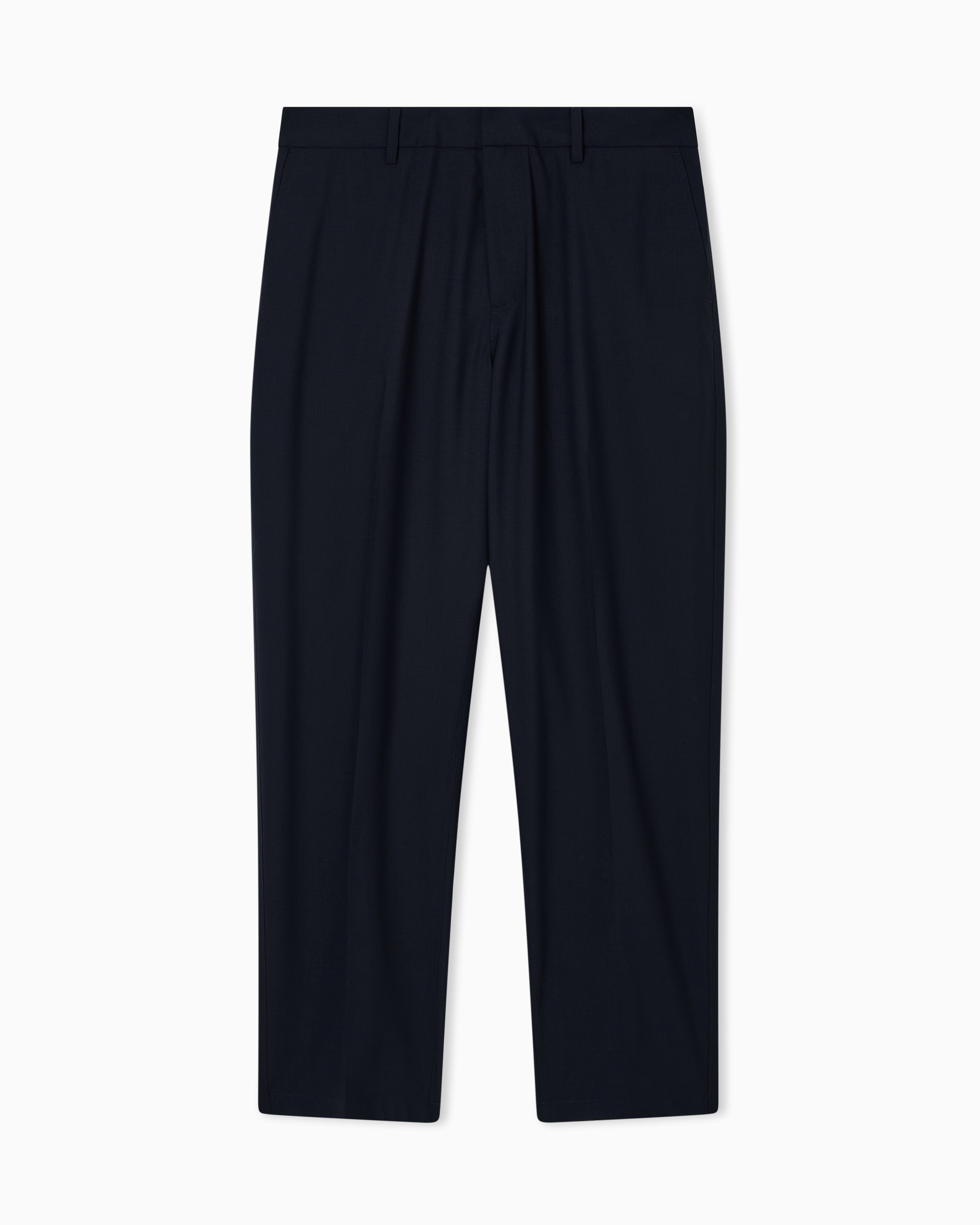 Emporio Armani Striped, light wool trousers