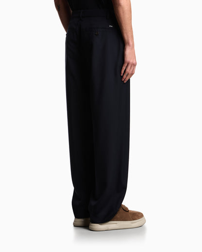 Emporio Armani Striped, light wool trousers