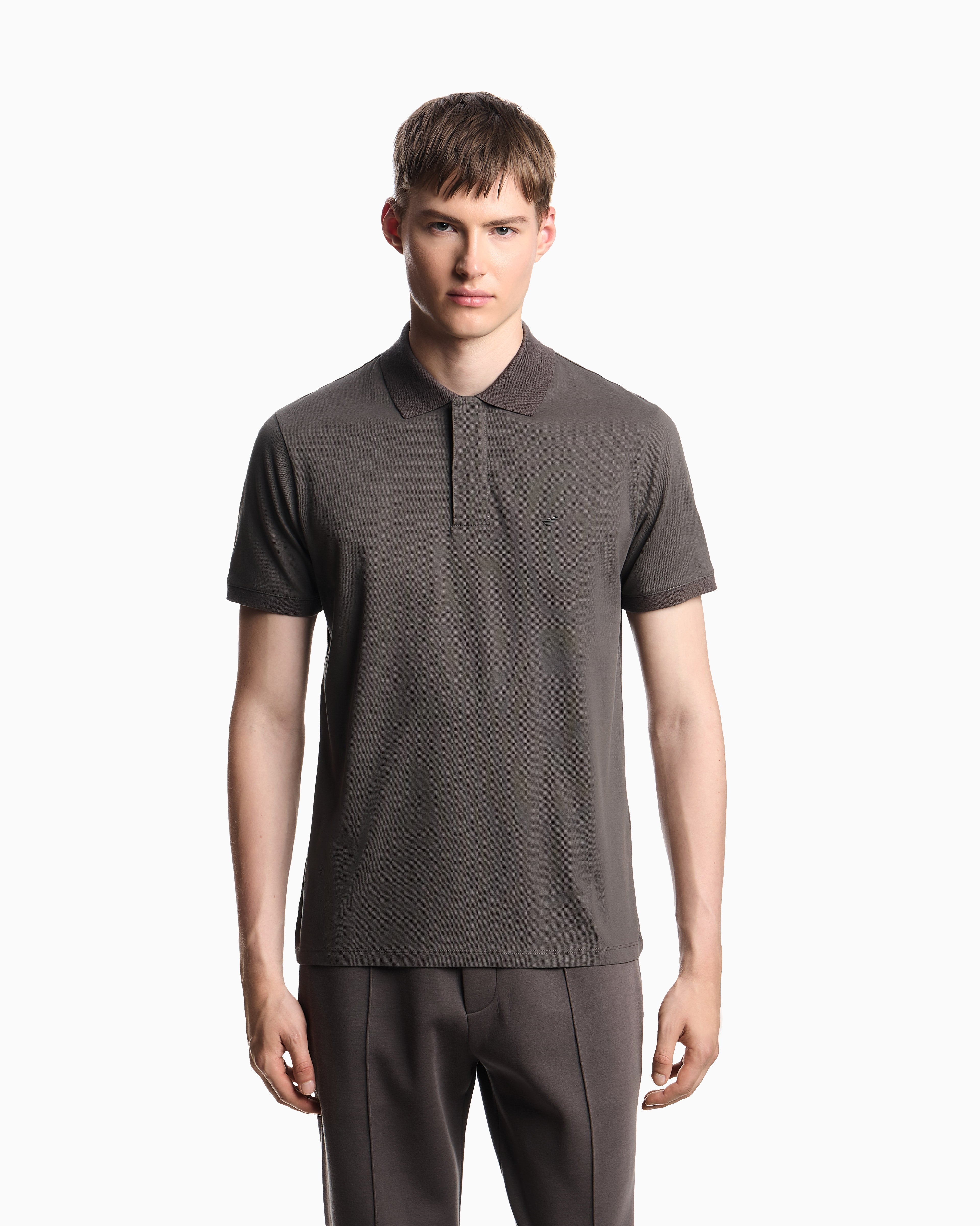 Emporio Armani Travel Essentials piqué polo shirt