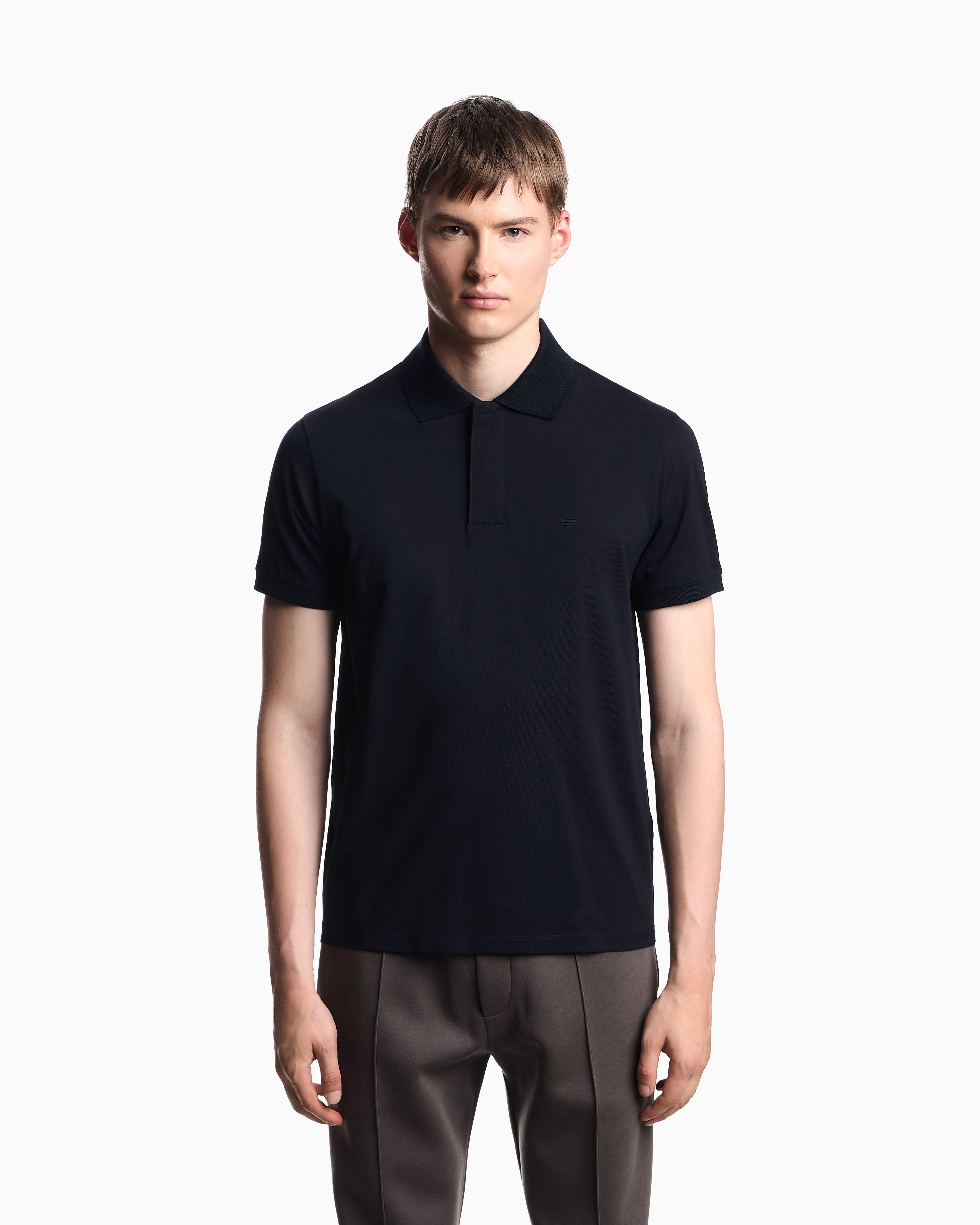 Emporio Armani Travel Essentials piqué polo shirt