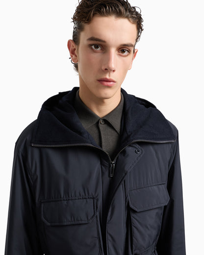 Emporio Armani ASV Travel Essentials recycled nylon padded jacket
