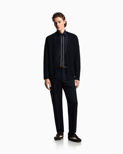 Emporio Armani Pima cotton shirt with piping