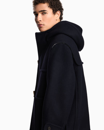 Emporio Armani Virgin-wool cloth duffel coat
