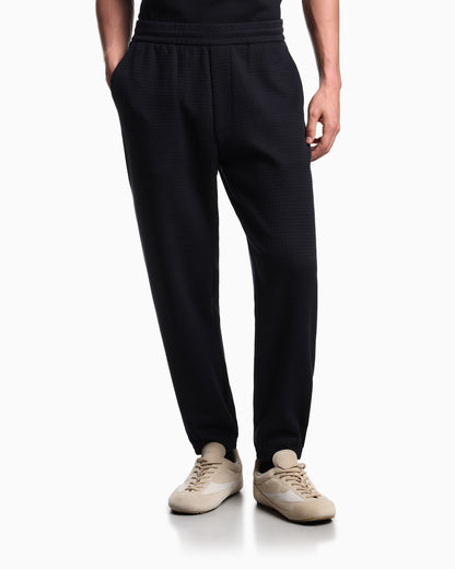 Emporio Armani ASV Lyocell-blend jacquard jersey trousers