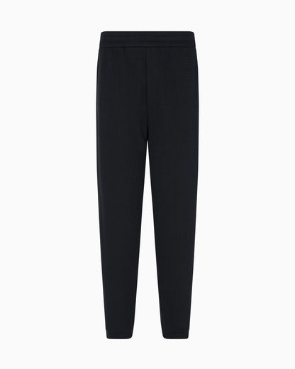 Emporio Armani ASV Lyocell-blend jacquard jersey trousers