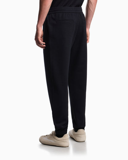 Emporio Armani ASV Lyocell-blend jacquard jersey trousers
