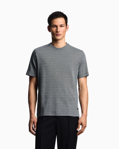 Emporio Armani ASV two-tone jersey knit T-shirt