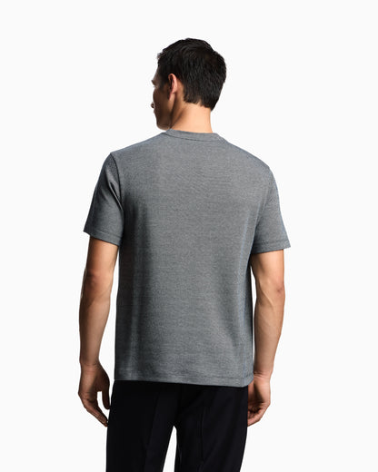 Emporio Armani ASV two-tone jersey knit T-shirt