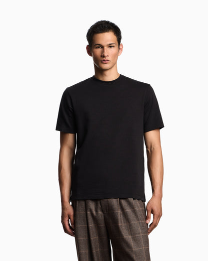 Emporio Armani ASV two-tone jersey knit T-shirt