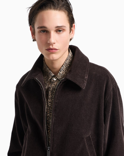 Emporio Armani Corduroy zip-up blouson