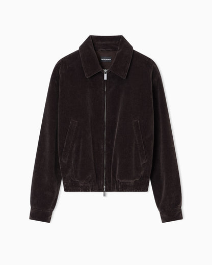 Emporio Armani Corduroy zip-up blouson