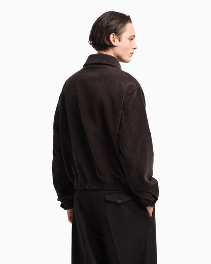 Emporio Armani Corduroy zip-up blouson