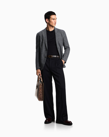Emporio Armani ASV Lyocell-blend jumper in a plain and purl knit