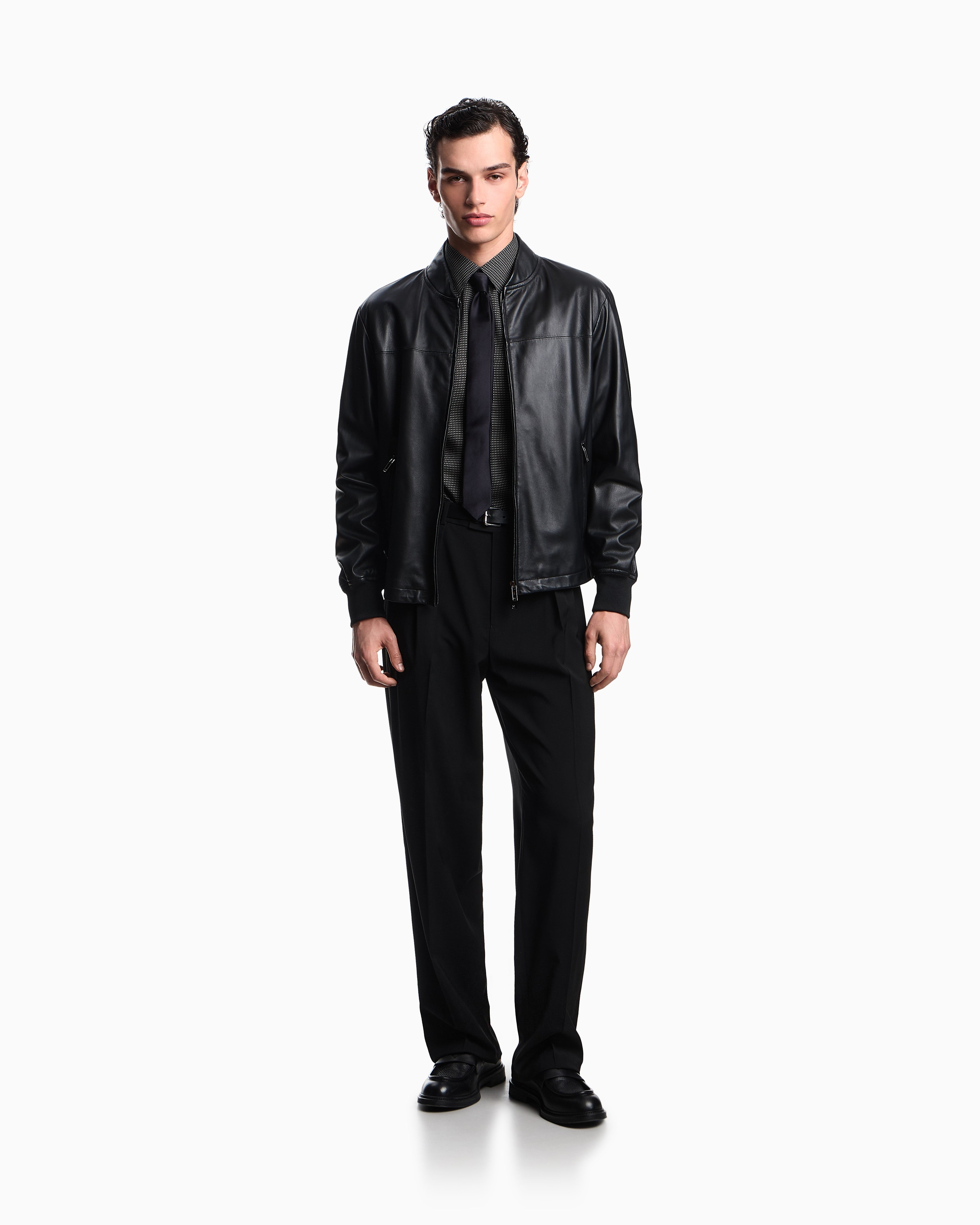 Emporio Armani Glove-like nappa lambskin blouson