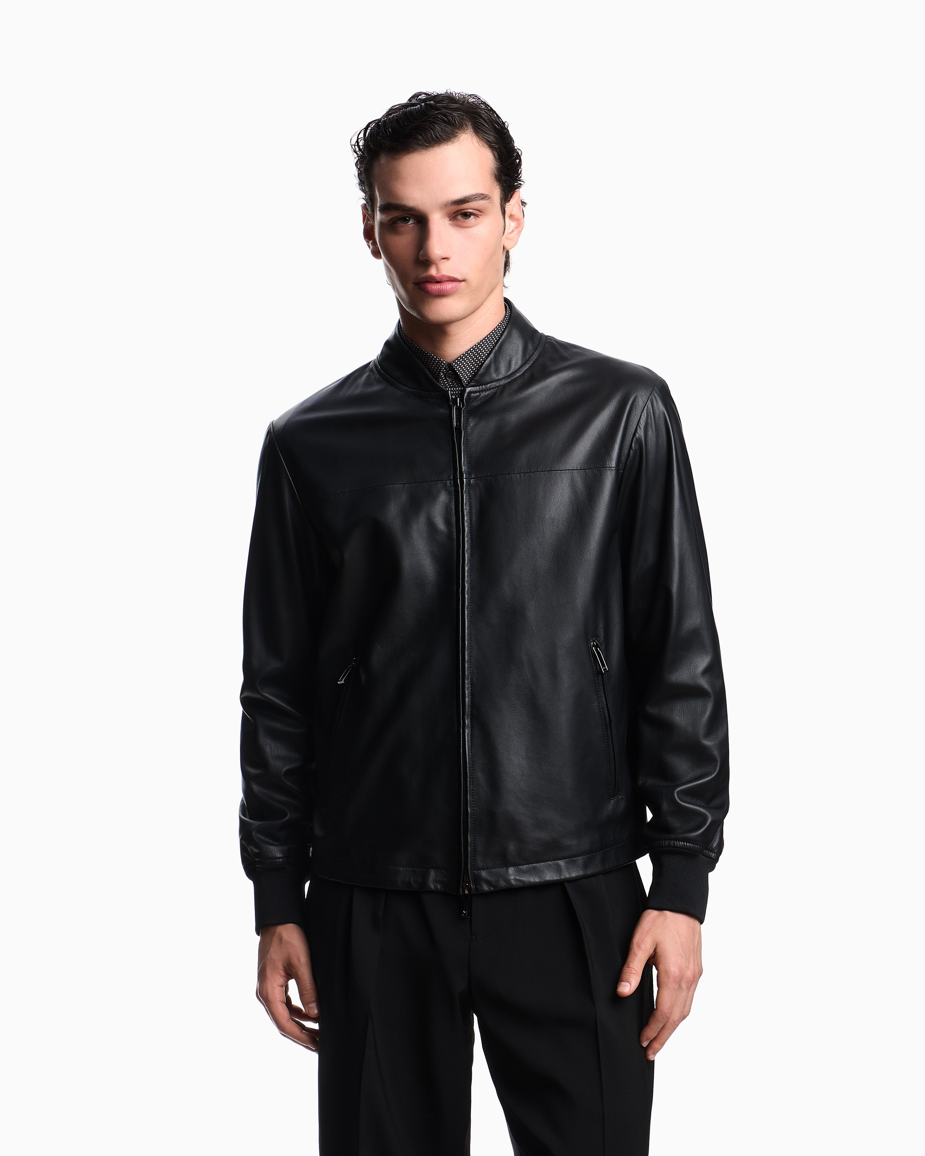 Emporio Armani Glove-like nappa lambskin blouson