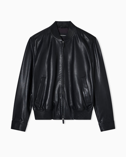 Emporio Armani Blouson in aniline nappa lambskin