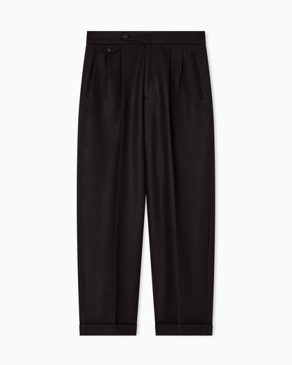 Emporio Armani Boiled-wool jersey trousers
