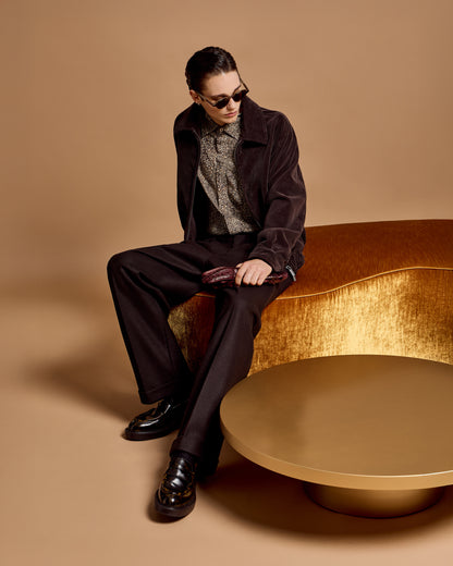 Emporio Armani Boiled-wool jersey trousers