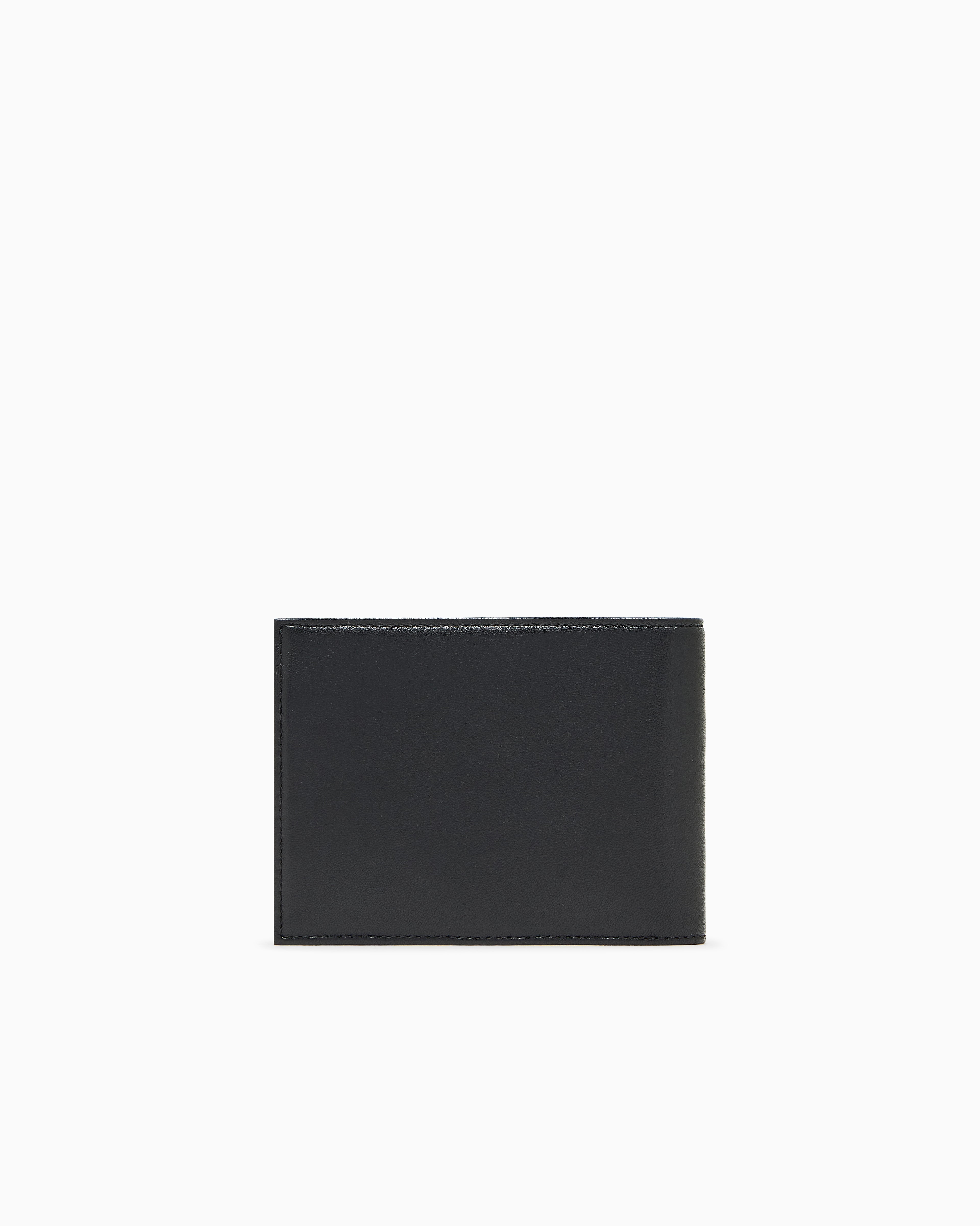 Emporio Armani Nappa leather bifold wallet with geometric detail