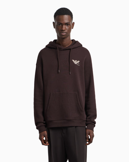 Emporio Armani ASV jersey twill sweatshirt with a playing cards print